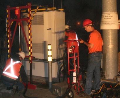 Front to back lift at night